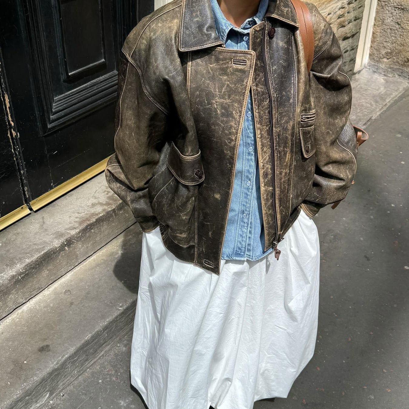 Kemetta™ – Veste Marron Vintage