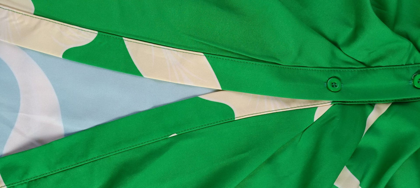 Kemetta™ – Robe Chemisier Élégante à Imprimé Floral