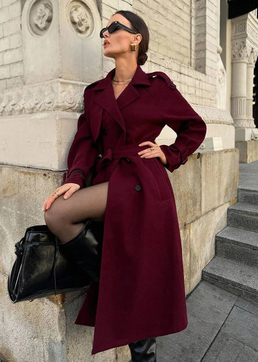 Kemetta™ –  Clara Coat – Rouge Grenat