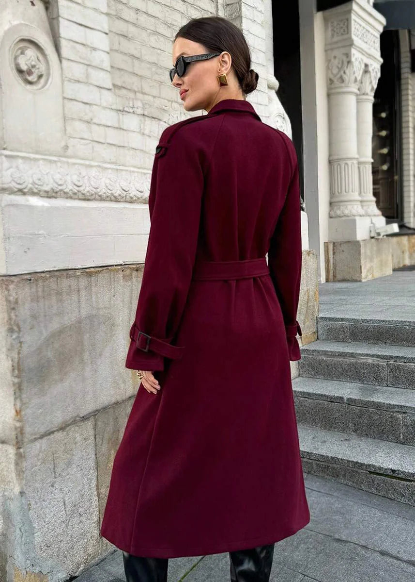 Kemetta™ –  Clara Coat – Rouge Grenat