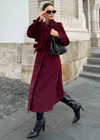 Kemetta™ –  Clara Coat – Rouge Grenat