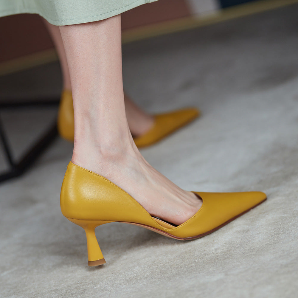 Kemetta™ – Escarpins en Cuir Véritable à Talons Hauts