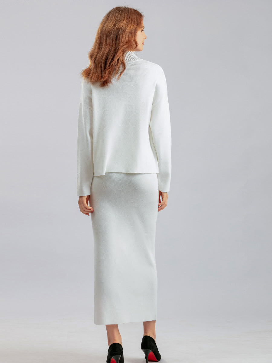 Kemetta™ –  Ensemble Pull Doux & Jupe Longue Fendue