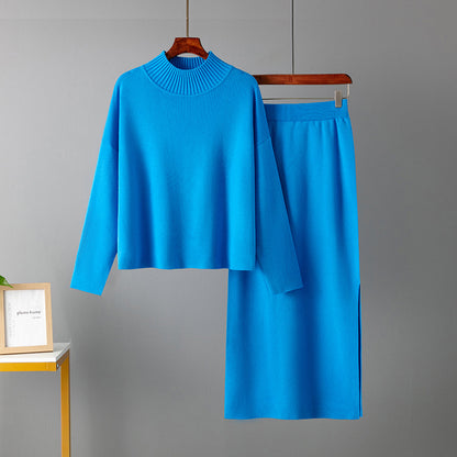 Kemetta™ –  Ensemble Pull Doux & Jupe Longue Fendue