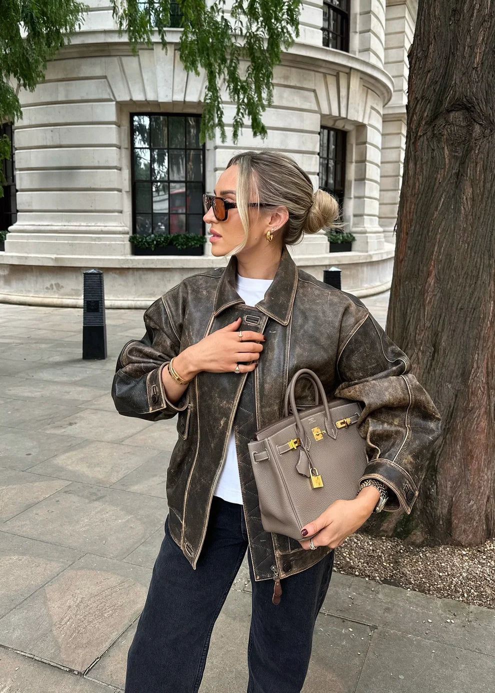 Kemetta™ –  Veste Marron Vintage