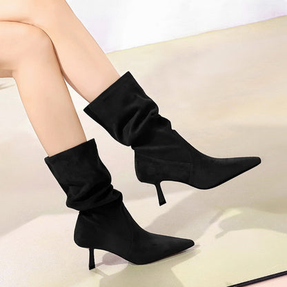 Kemetta™ –  Bottes Mi-Mollet à Bout Pointu