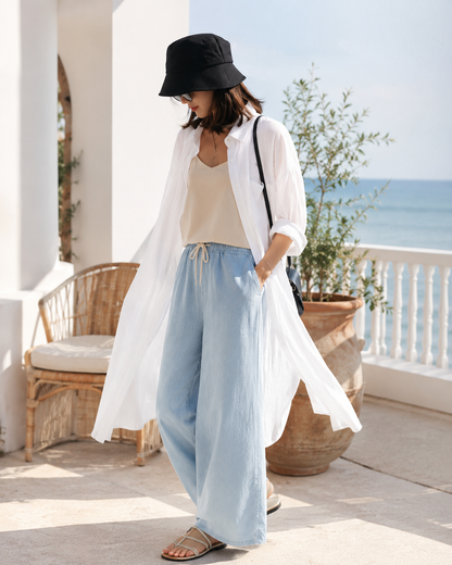 Chemise Longue Aéria – Légère Anti-Soleil