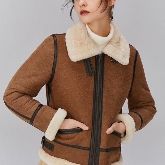 Kemetta™ –  Veste en Fourrure Épaisse Femme