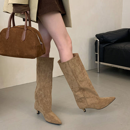 Kemetta™ –  Bottes Hautes à Talon Bas