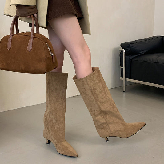 Kemetta™ –  Bottes Hautes à Talon Bas