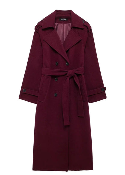 Kemetta™ –  Clara Coat – Rouge Grenat
