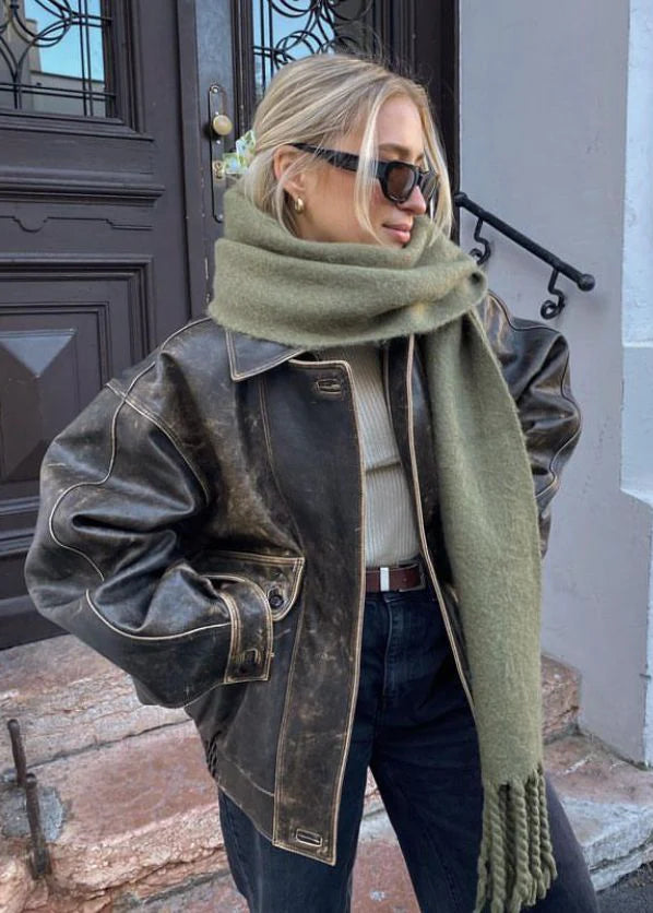 Kemetta™ –  Veste Marron Vintage