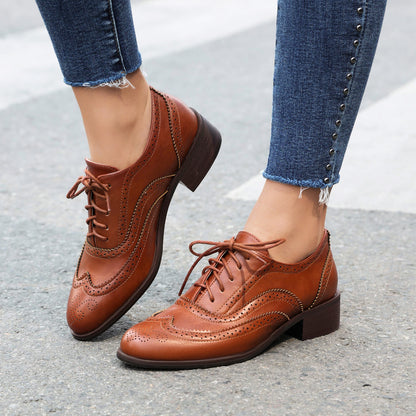 Kemetta™ –  Chaussures Brogues Vintage à Lacets