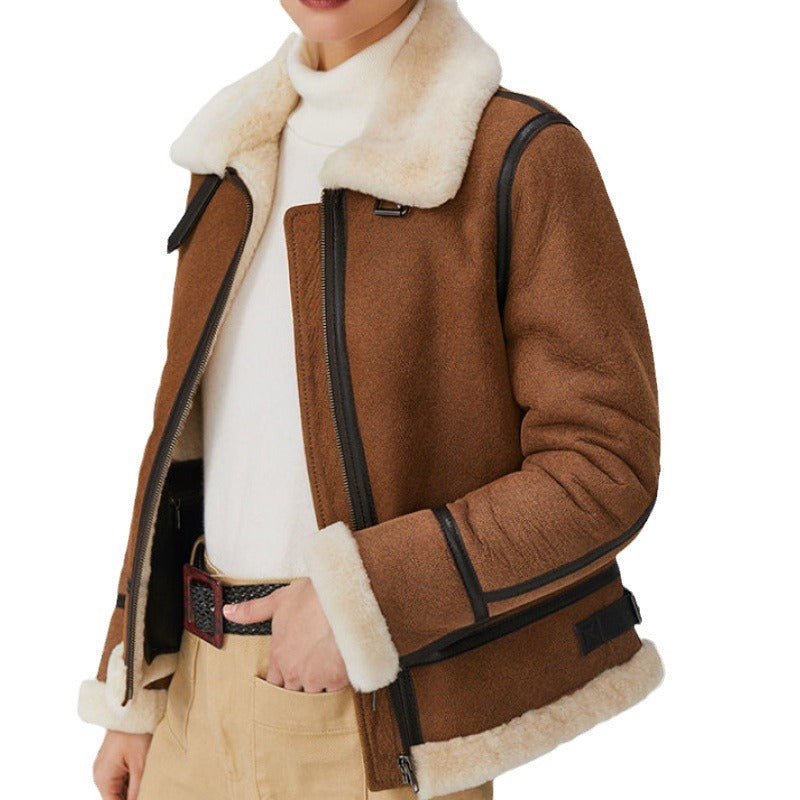 Kemetta™ –  Veste en Fourrure Épaisse Femme